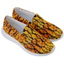 Yellow Chevron Zigzag Pattern Women s Lightweight Slip Ons View3