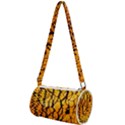 Yellow Chevron Zigzag Pattern Mini Cylinder Bag View1