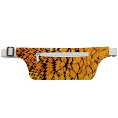 Yellow Chevron Zigzag Pattern Active Waist Bag by Ket1n9