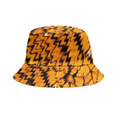 Yellow Chevron Zigzag Pattern Bucket Hat by Ket1n9