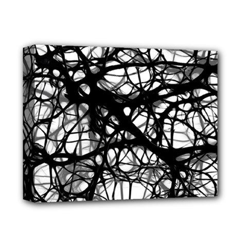 Neurons Brain Cells Brain Structure Deluxe Canvas 14  X 11  (stretched) by Ket1n9