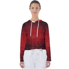 Red Grunge Texture Black Gradient Women s Slouchy Sweat by Ket1n9