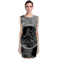 Space Universe Earth Rocket Classic Sleeveless Midi Dress by Ket1n9