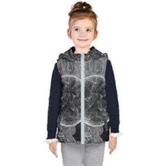 Space Universe Earth Rocket Kids  Hooded Puffer Vest by Ket1n9