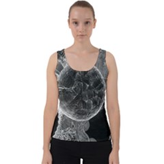 Space Universe Earth Rocket Velvet Tank Top by Ket1n9