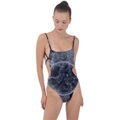 Space Universe Earth Rocket Tie Strap One Piece Swimsuit by Ket1n9