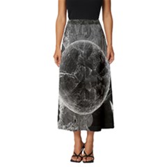 Space Universe Earth Rocket Classic Midi Chiffon Skirt by Ket1n9