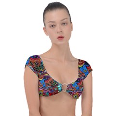 Art Color Dark Detail Monsters Psychedelic Cap Sleeve Ring Bikini Top by Ket1n9