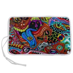 Art Color Dark Detail Monsters Psychedelic Pen Storage Case (m) by Ket1n9