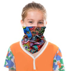 Art Color Dark Detail Monsters Psychedelic Face Covering Bandana (kids) by Ket1n9