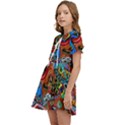 Art Color Dark Detail Monsters Psychedelic Kids  Sweet Collar Dress View3