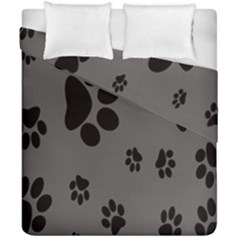 Dog Foodprint Paw Prints Seamless Background And Pattern Duvet Cover Double Side (california King Size) by Ket1n9