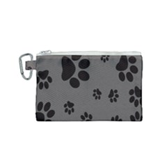 Dog Foodprint Paw Prints Seamless Background And Pattern Canvas Cosmetic Bag (small) by Ket1n9