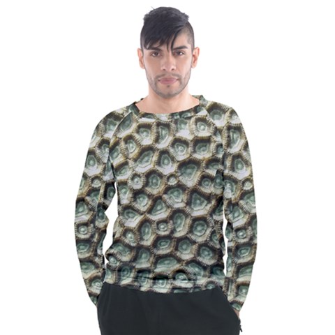 Ocean Pattern Men s Long Sleeve Raglan T-shirt by Ket1n9