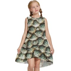 Ocean Pattern Kids  Frill Swing Dress by Ket1n9