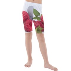 Fruit Healthy Vitamin Vegan Kids  Mid Length Swim Shorts by Ket1n9