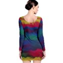 Watercolour Color Background Long Sleeve Bodycon Dress View2