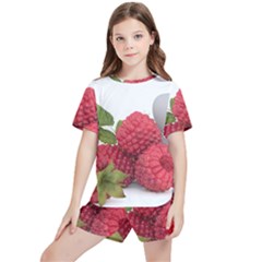 Fruit Healthy Vitamin Vegan Kids  T-shirt And Sports Shorts Set by Ket1n9