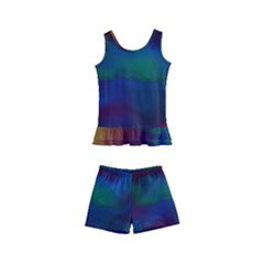 Watercolour Color Background Kids  Boyleg Swimsuit by Ket1n9