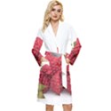 Fruit Healthy Vitamin Vegan Long Sleeve Velvet Robe View1