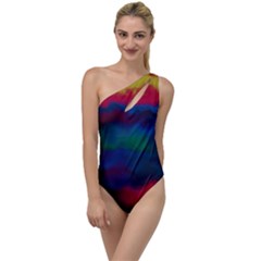 Watercolour Color Background To One Side Swimsuit by Ket1n9