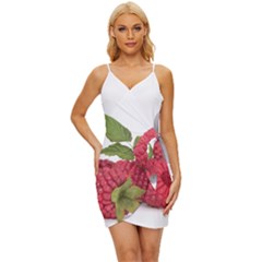 Fruit Healthy Vitamin Vegan Wrap Tie Front Dress by Ket1n9