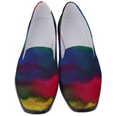 Watercolour Color Background Women s Classic Loafer Heels by Ket1n9