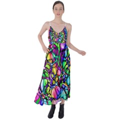 Network Nerves Nervous System Line Tie Back Maxi Dress by Ket1n9