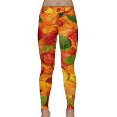 Leaves Texture Classic Yoga Leggings by Ket1n9