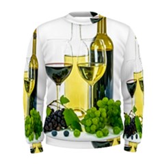 White Wine Red Wine The Bottle Men s Sweatshirt by Ket1n9