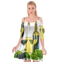 White Wine Red Wine The Bottle Cutout Spaghetti Strap Chiffon Dress by Ket1n9