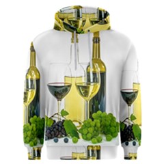 White Wine Red Wine The Bottle Men s Overhead Hoodie by Ket1n9