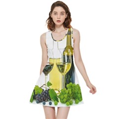 White Wine Red Wine The Bottle Inside Out Reversible Sleeveless Dress by Ket1n9