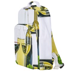 White Wine Red Wine The Bottle Double Compartment Backpack by Ket1n9