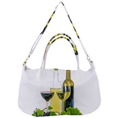 White Wine Red Wine The Bottle Removable Strap Handbag by Ket1n9