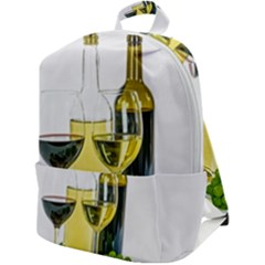 White Wine Red Wine The Bottle Zip Up Backpack by Ket1n9