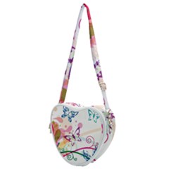 Butterfly Vector Art Heart Shoulder Bag by Ket1n9