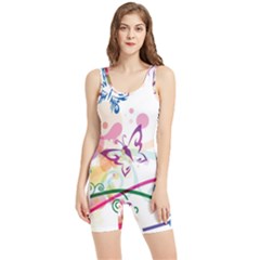 Butterfly Vector Art Women s Wrestling Singlet by Ket1n9