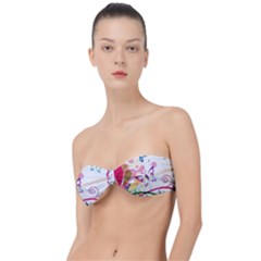 Butterfly Vector Art Classic Bandeau Bikini Top  by Ket1n9