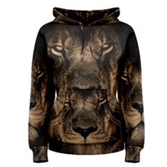 African Lion Mane Close Eyes Women s Pullover Hoodie by Ket1n9