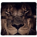 African Lion Mane Close Eyes Back Support Cushion View4