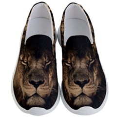 African Lion Mane Close Eyes Men s Lightweight Slip Ons by Ket1n9