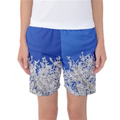 Crown Aesthetic Branches Hoarfrost Women s Basketball Shorts by Ket1n9