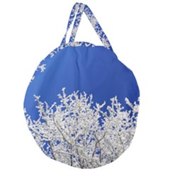 Crown Aesthetic Branches Hoarfrost Giant Round Zipper Tote by Ket1n9