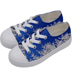 Crown Aesthetic Branches Hoarfrost Kids  Low Top Canvas Sneakers by Ket1n9