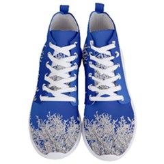 Crown Aesthetic Branches Hoarfrost Men s Lightweight High Top Sneakers by Ket1n9