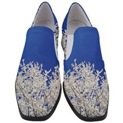 Crown Aesthetic Branches Hoarfrost Women Slip On Heel Loafers by Ket1n9