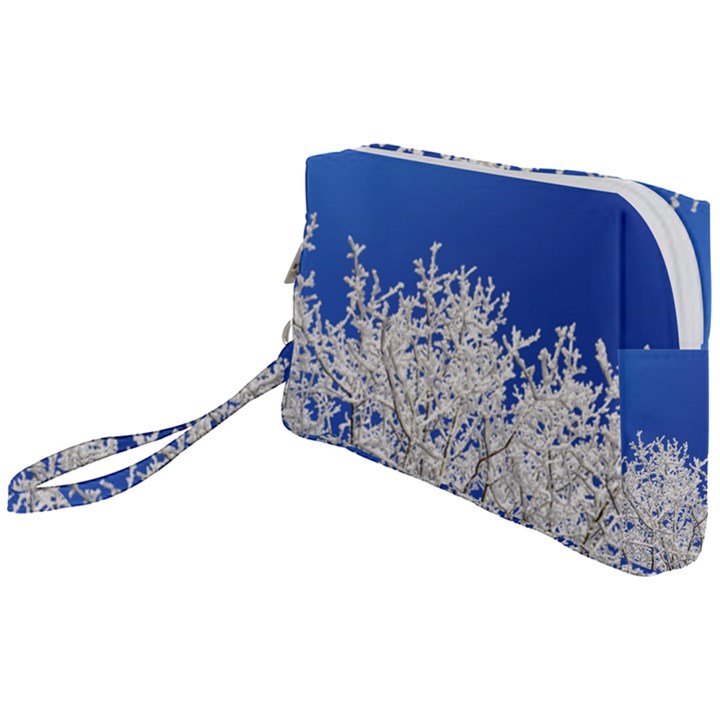 Crown Aesthetic Branches Hoarfrost Wristlet Pouch Bag (Small)