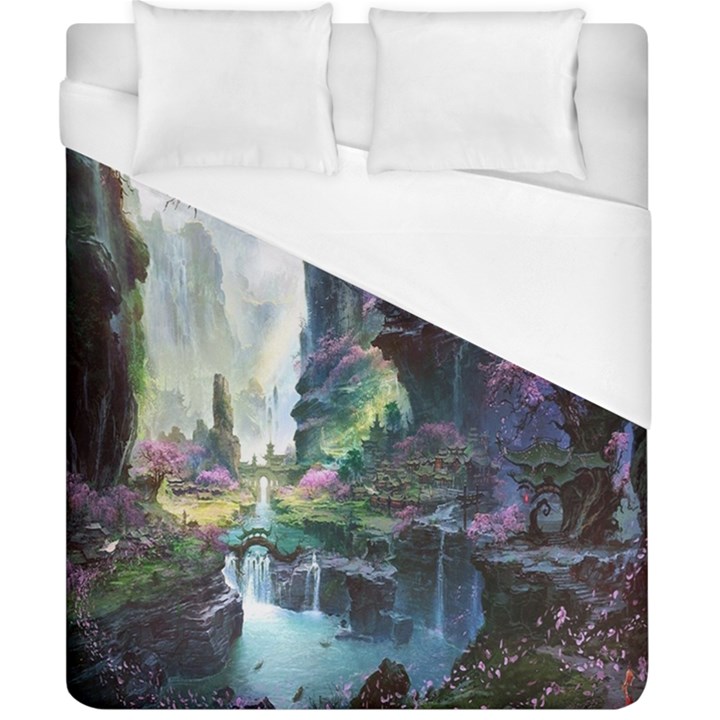 Fantastic World Fantasy Painting Duvet Cover (California King Size)