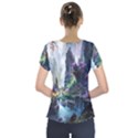 Fantastic World Fantasy Painting Short Sleeve Front Detail Top View2